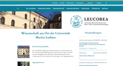 Desktop Screenshot of leucorea.de