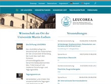 Tablet Screenshot of leucorea.de